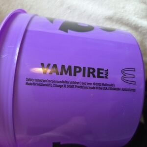 McDonald's Purple Vampire Pail